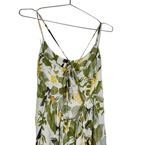 Reformation Sloane Botanical Print Midi Dress Sleeveless - Picture 4 of 7